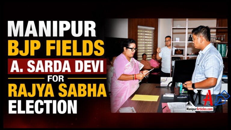 Manipur BJP Fields A. Sarda Devi for Rajya Sabha Election