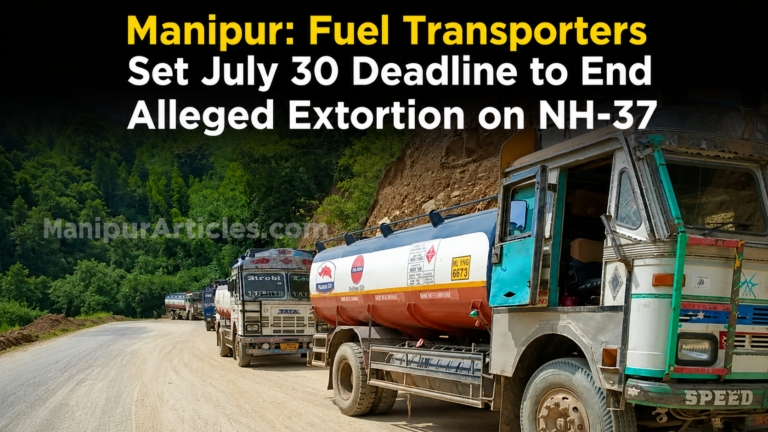 Manipur: Fuel Transporters Set July 30 Deadline to End Alleged Extortion on NH-37