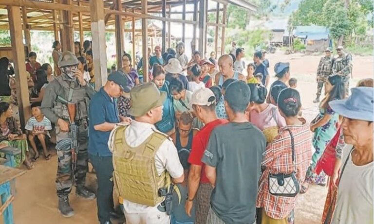 Manipur: Around 500 Displaced Myanmar Nationals Undergo Biometric Registration in Kamjong