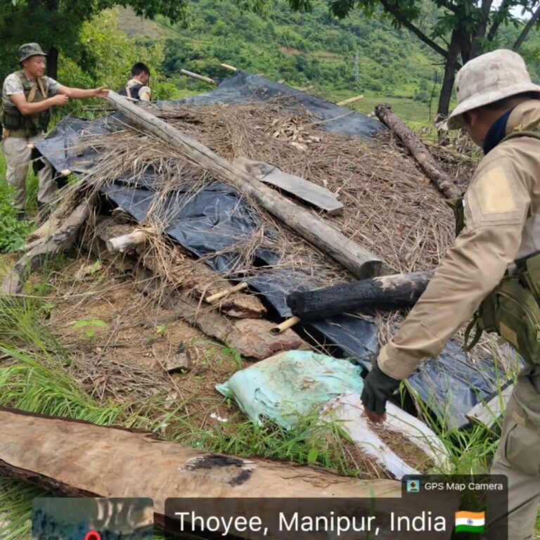 Manipur: Security Forces Demolish Four Illegal Bunkers in Ukhrul, Recover Arms Cache in Chandel