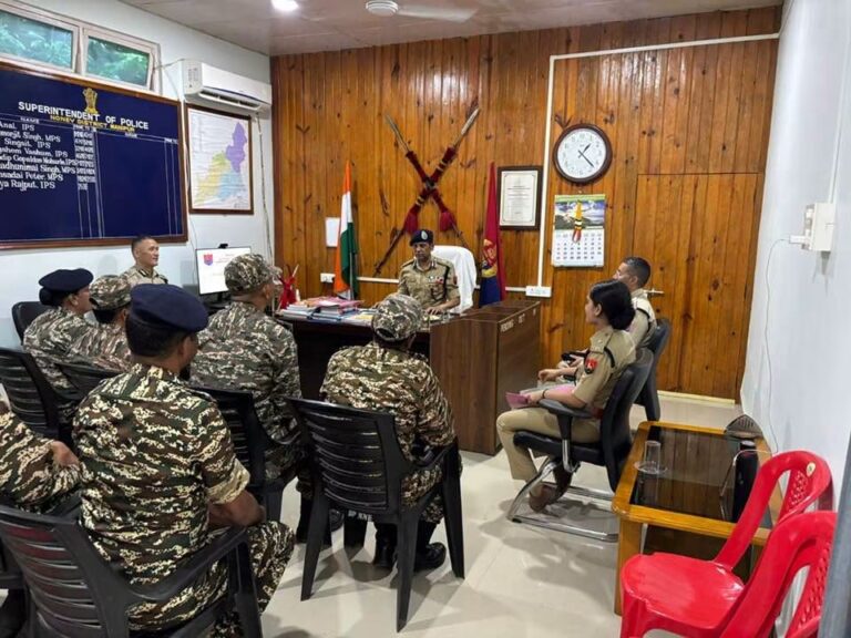 Manipur Police DGP Urges Stronger Action Against Extortion, Reviews Security in Noney