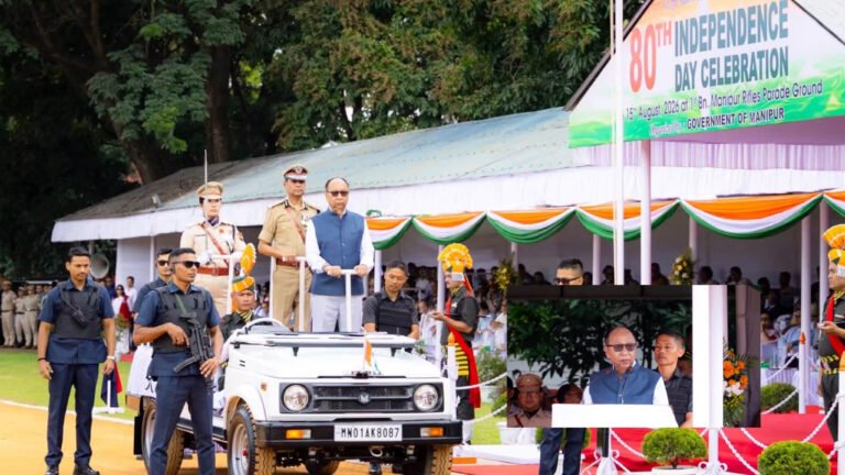 Manipur CM Yumnam Khemchand Calls for Mutual Trust, Justice and Dignity on Independence Day