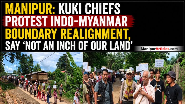 Manipur: Kuki Chiefs Protest Indo-Myanmar Boundary Realignment, Say ‘Not an Inch of Our Land’