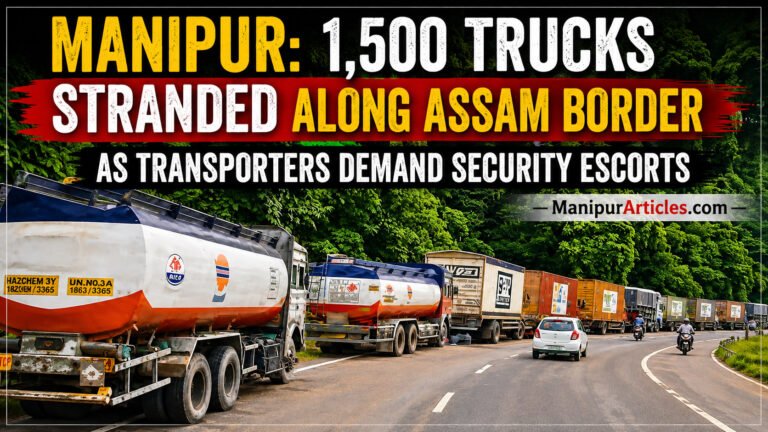 Manipur: 1,500 Trucks Stranded Along Assam Border as Transporters Demand Security Escorts