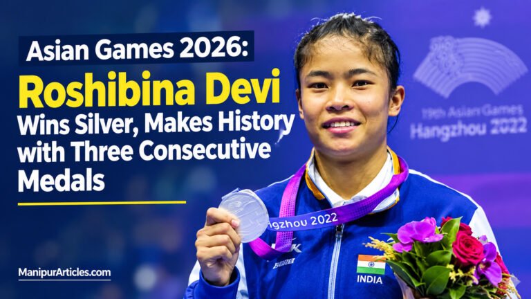Asian Games 2026: Roshibina Devi Wins Silver, Makes History with Three Consecutive Medals