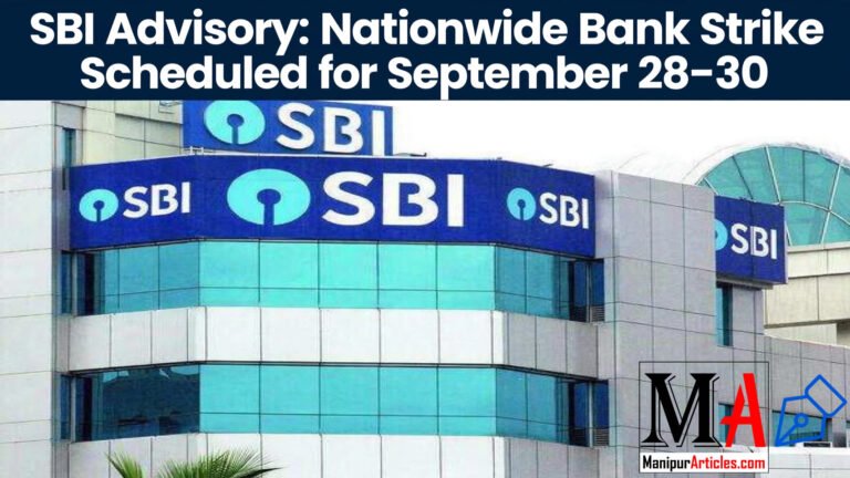SBI Advisory: Nationwide Bank Strike Scheduled for September 28–30