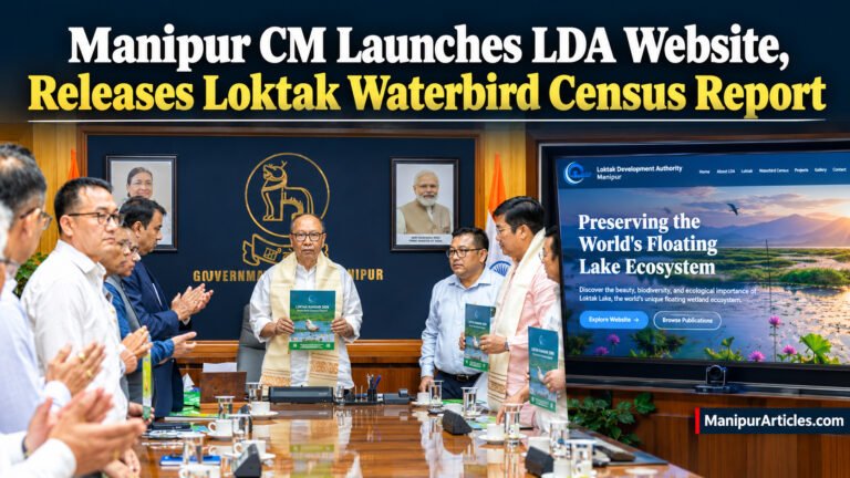 Manipur CM Launches LDA Website, Releases Loktak Waterbird Census Report