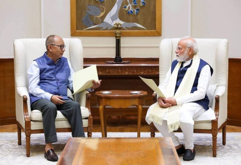 PM Modi Assures Support for Manipur’s Peace and Normalcy Efforts During Meeting with CM Khemchand